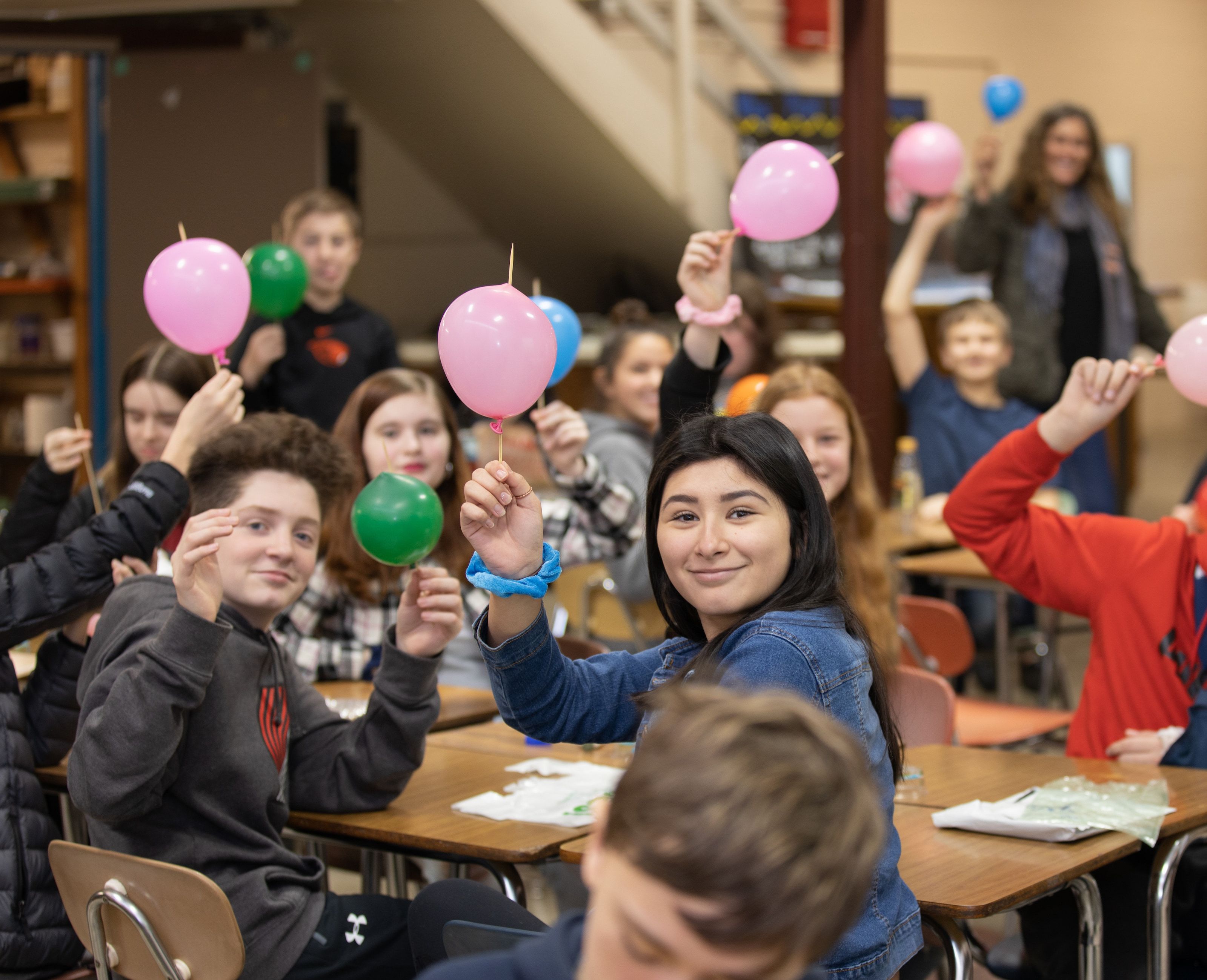 PlastiVan in action at a middle school